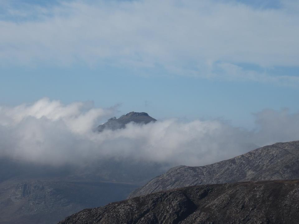 Slieve Bernagh - cloaked in mist.