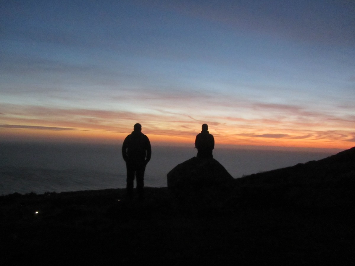 Sunrise over Dundrum bay