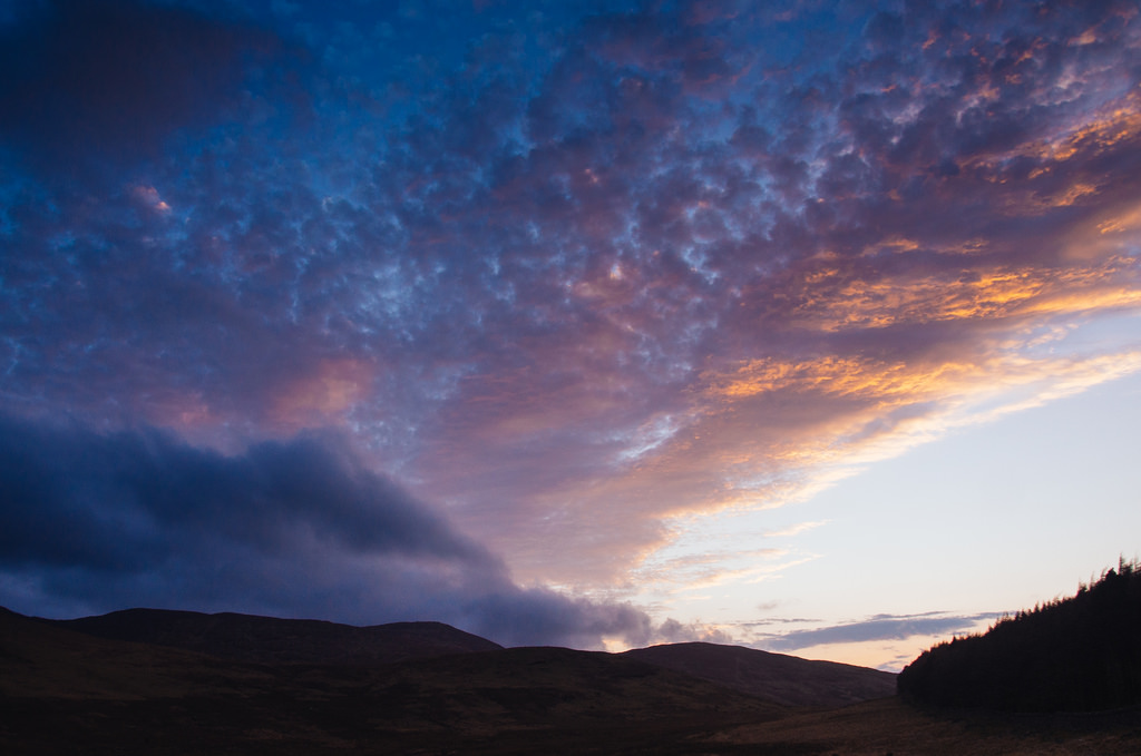 sunset from our camp