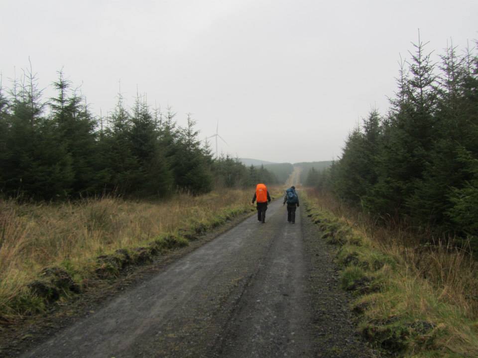 Trekking across the Sperrins using the Contour.