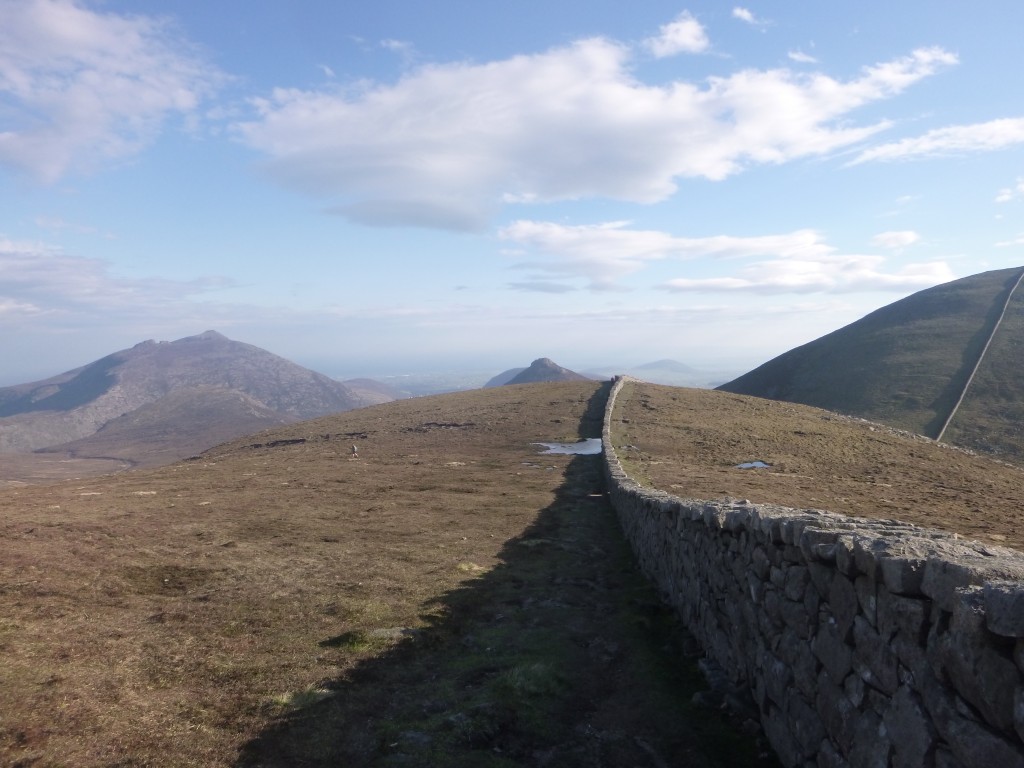 Looking back at Slieve Meelbeg. 