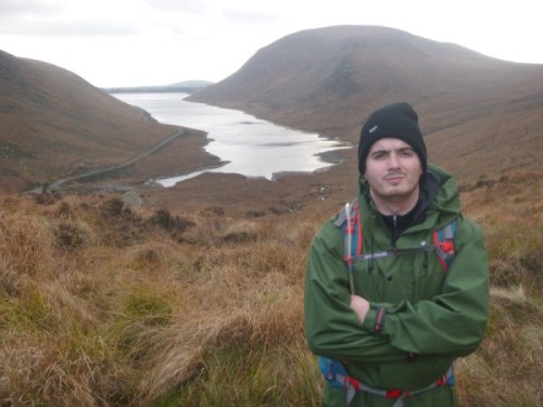 Wearing a waterproof jacket near Silent Valley