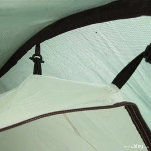 Picture of inner attaching to outer tent with clips