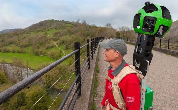 Google Street View Camera on walker