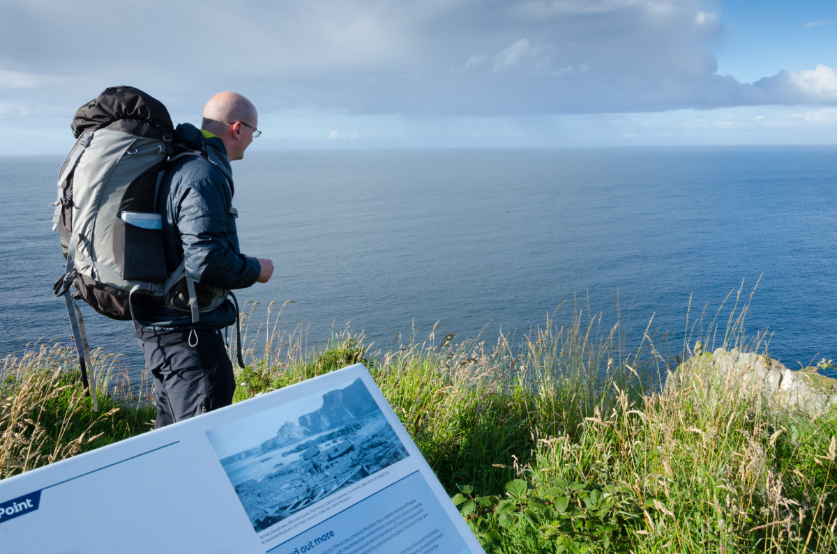 Looking towards the sea