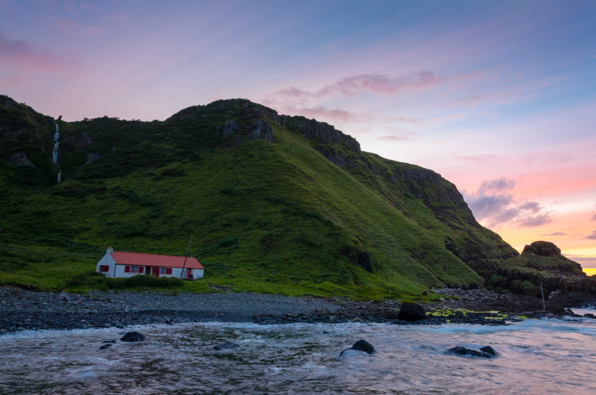 Sunset at Port Moon Bothy