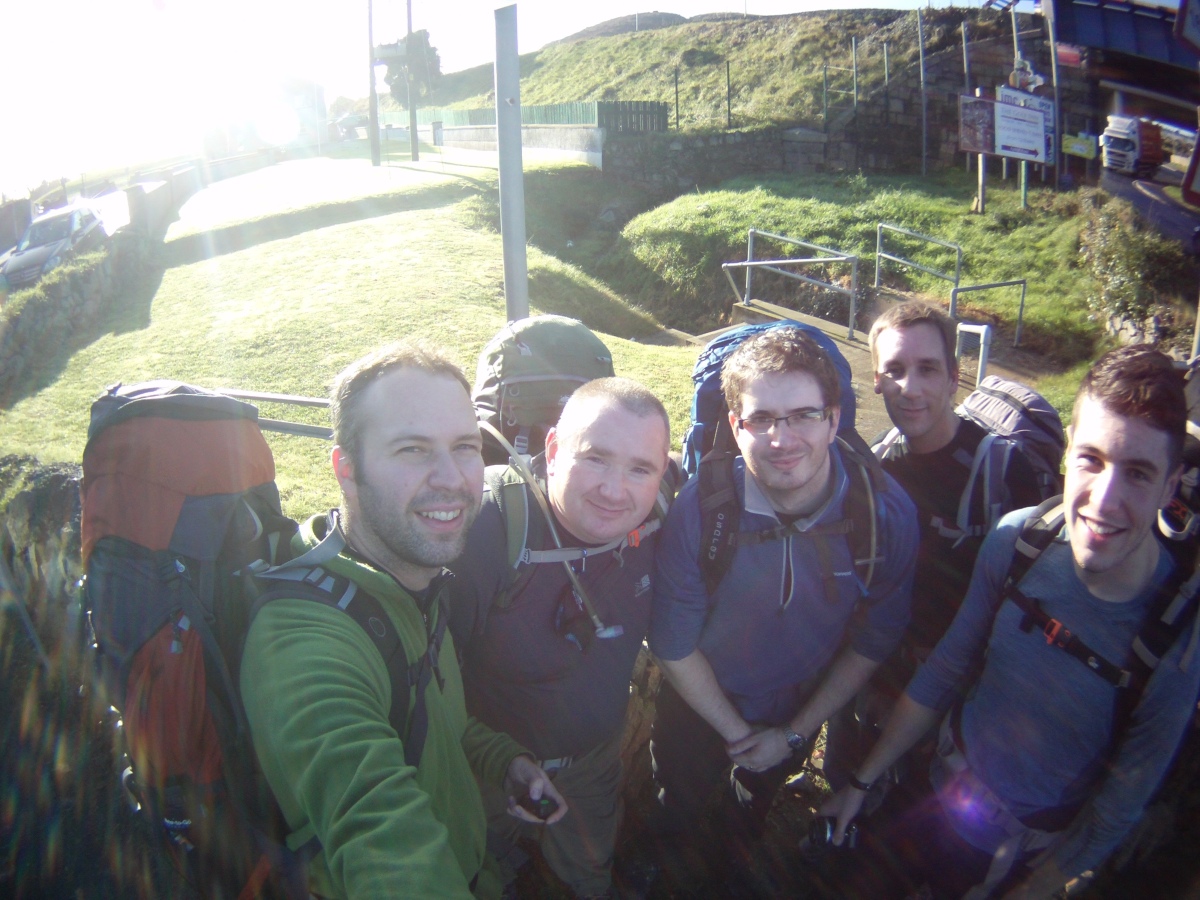 Start of walk selfie