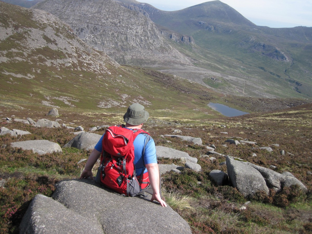 Binnian lough and Annalong valley.