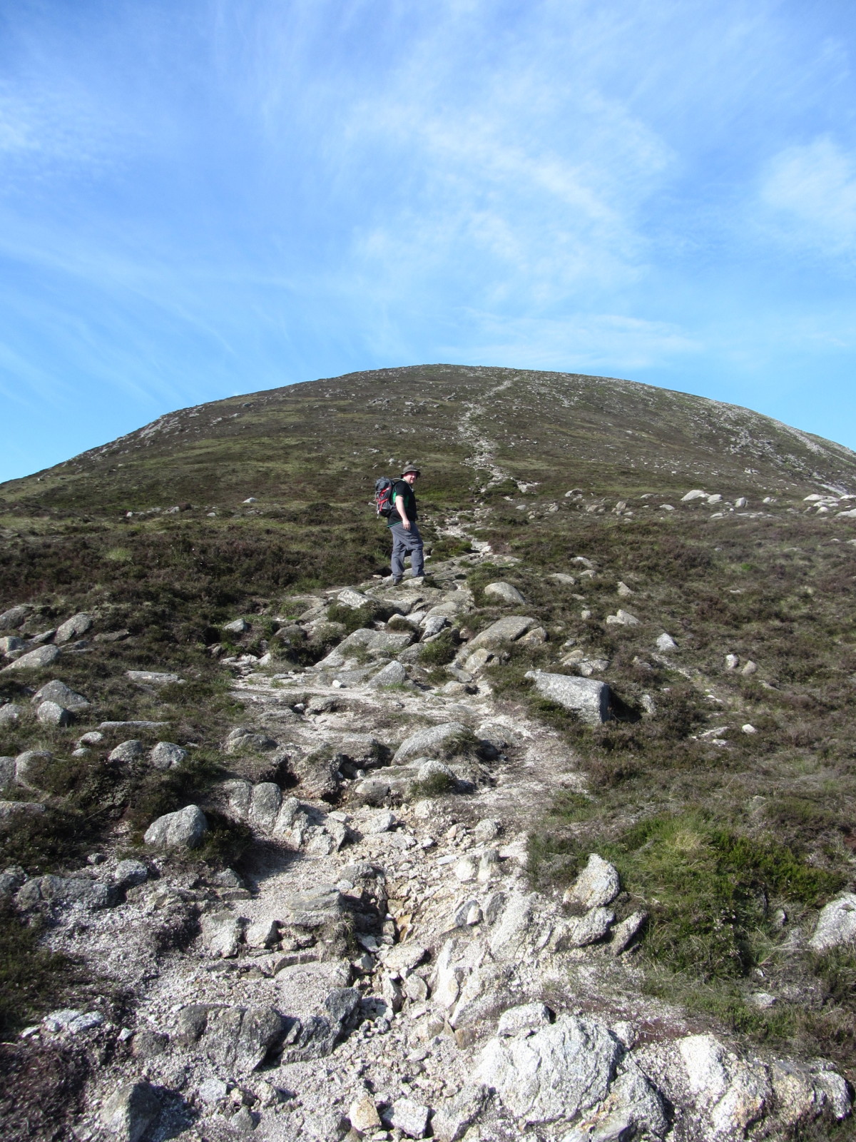 The long haul up Meelmore