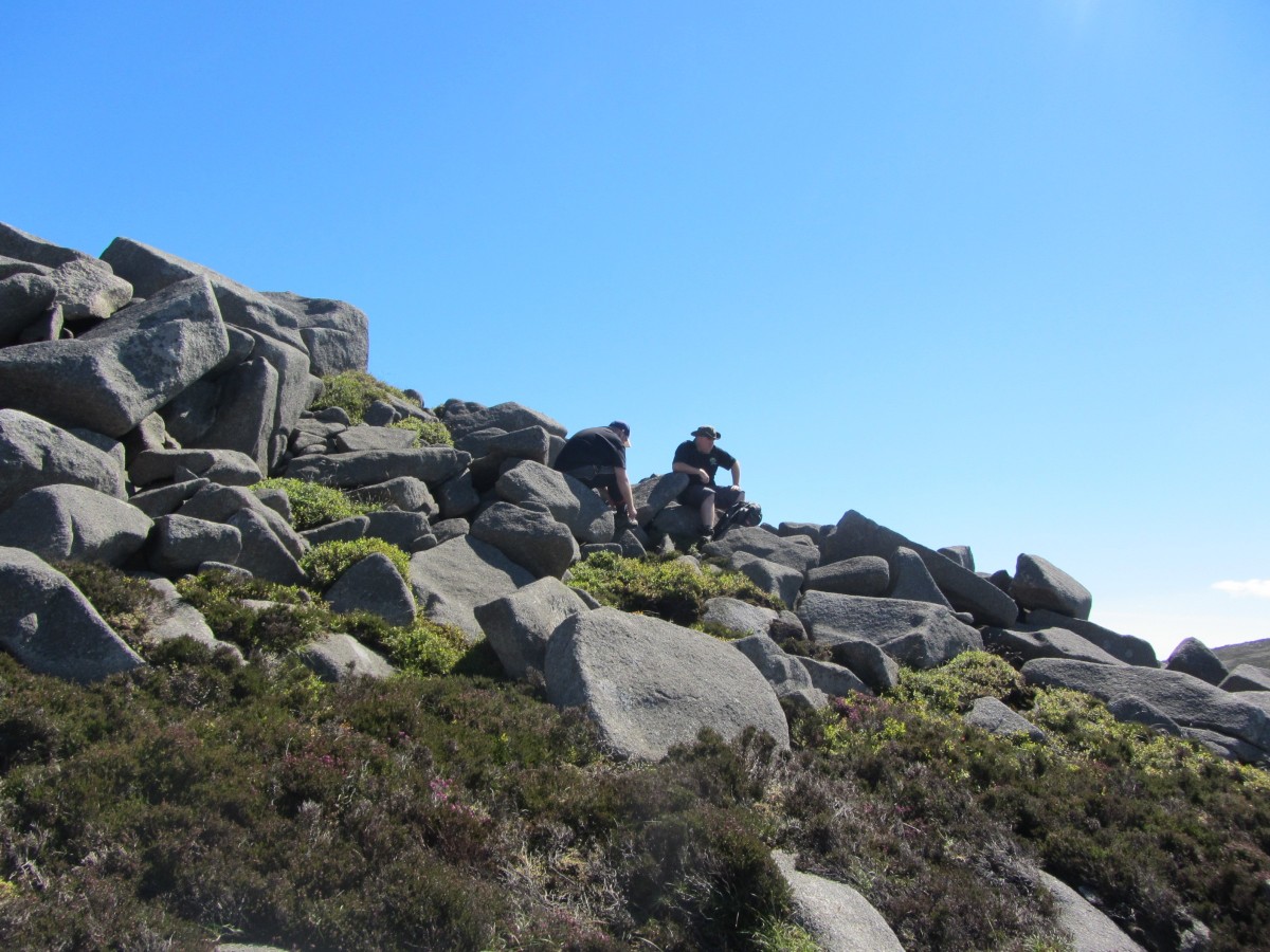 Boulder fields on Chimneys southern face.