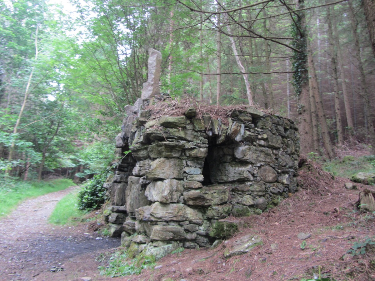 Old stone building in Donard woods.