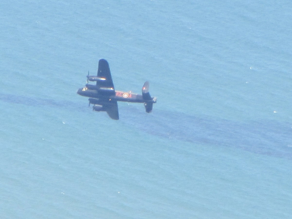 Lancaster over the bay