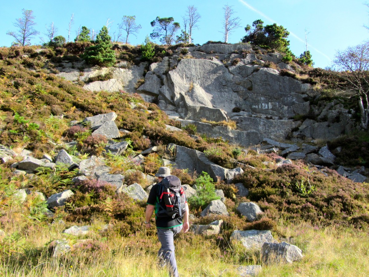 leading off Crocknafeola summit