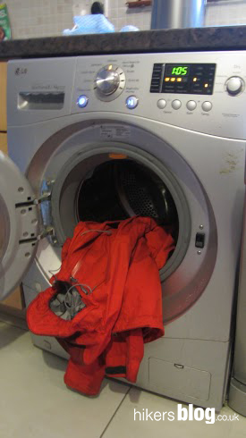 Coat in washing machine