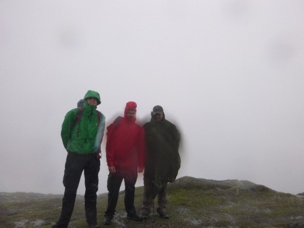 Completely soaked through on top of Slieve Lamagan, Mourne Mountains, N.I