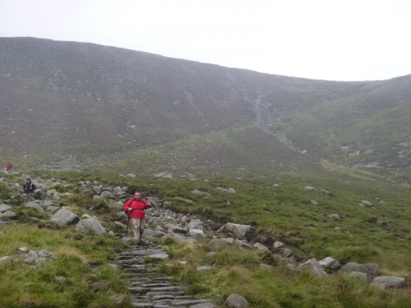 walking down the Glen River path