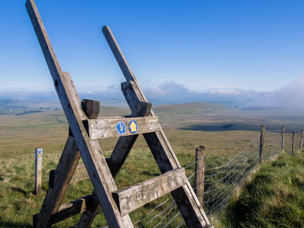 Stile on the Antrim Hills Way - Agnews Hill