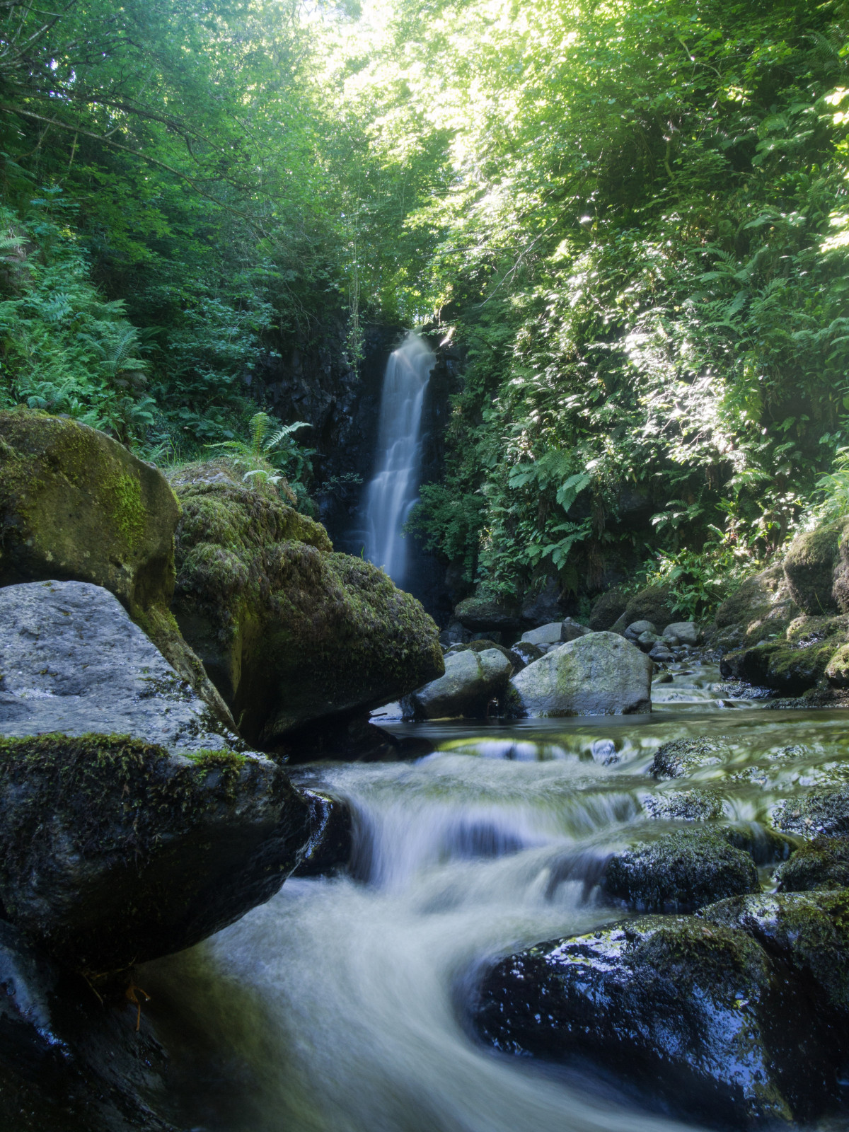 Cranny Falls Waterfall, Carnlough