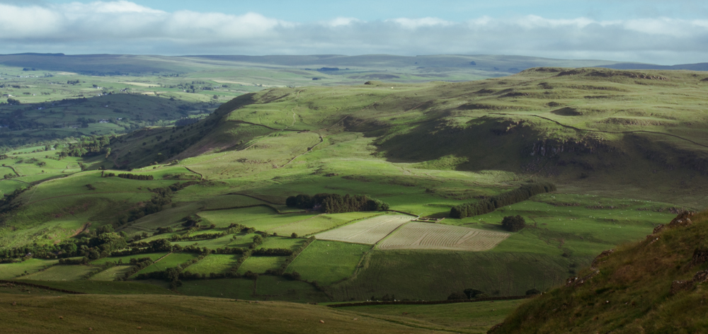 Shadows on hillsides