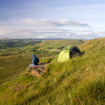 Morning view of tent