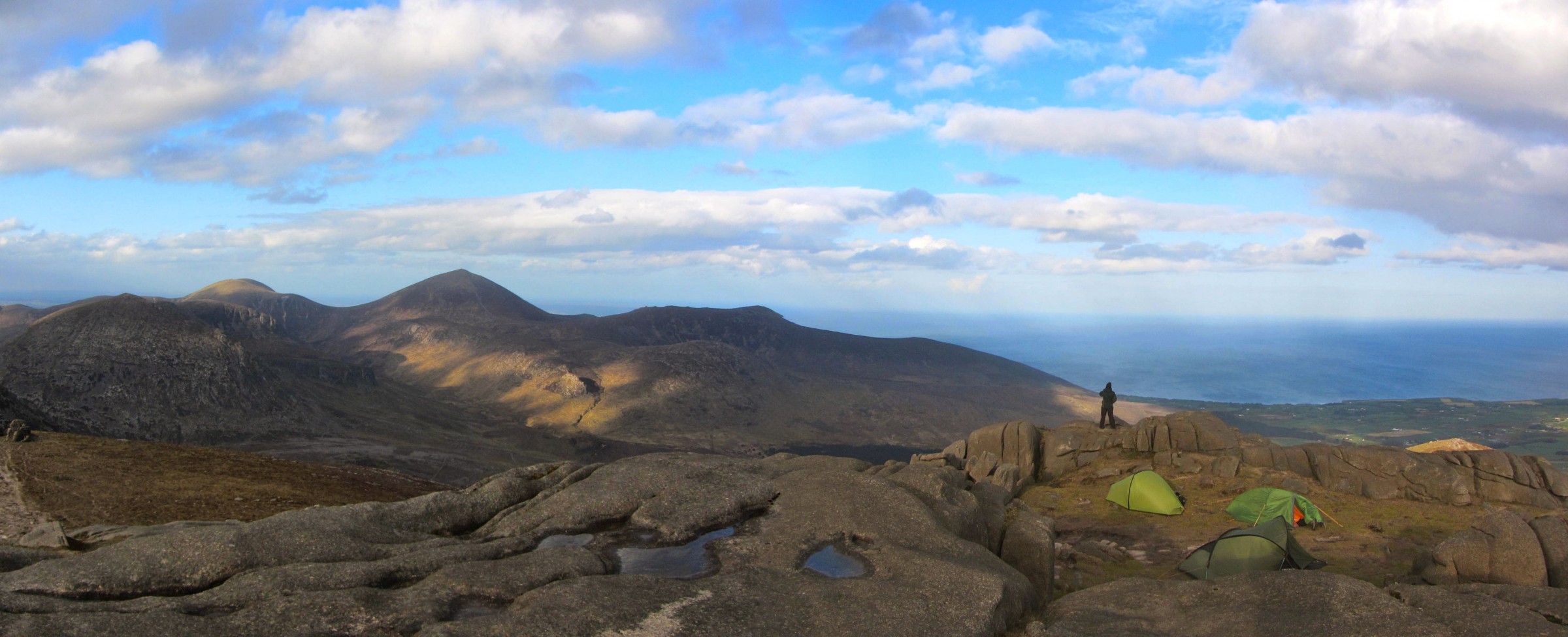 The view from Slieve Binnian.