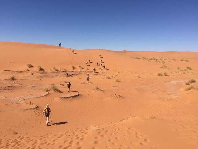 Dunes, big dunes, on day one